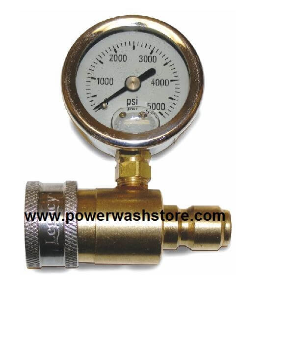 Quick Connect Pressure Gauge | Pressure Washer Gauge | Spraymart ...