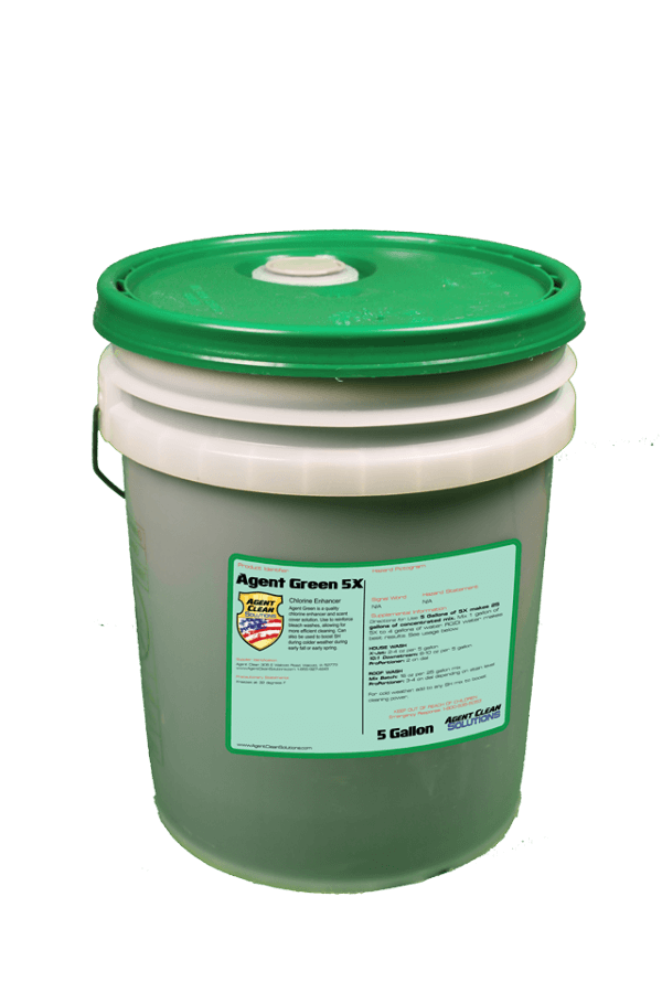 Agent Green 5x Concentrate - 5 Gallon Bucket | chlorine enhancer ...